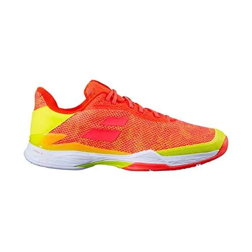 Babolat Jet TERE Clay Men, Scarpe da Tennis Uomo, Fluo Strike/Fluo Yellow, 42.5 EU