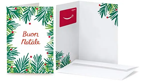 Buono Regalo Amazon.it - Biglietto d'auguri Foglie di Natale