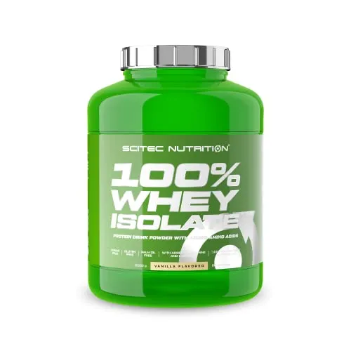 Scitec Nutrition 100% Whey Isolate con l'aggiunta di L-Glutammina extra, 2 kg, Vaniglia