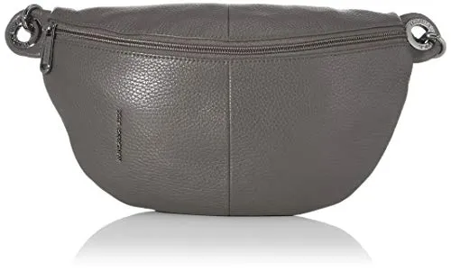 Mandarina Duck Mellow Leather Bum Bag, Borsa a tracolla Donna, Grigio (Smoked Pearl), 30x16x10 cm (W x H x L)