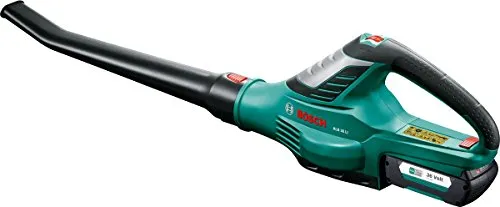 Bosch ALB 36 LI Soffiatore da Giardino a Batteria, 36 V, 2.0 A, Batteria, Caricabatteria, Confezione in Cartone, Velocità del Flusso d’Aria: 180 - 260 km/h