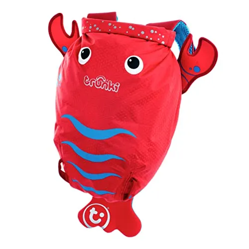 Trunki PaddlePak Dry Bag Borsa Piscina Bambini Impermeabile – Sacca Piscina Bambino – Sacca Zaino da Palestra per Bambini – Pinch il Aragosta (Rosso)