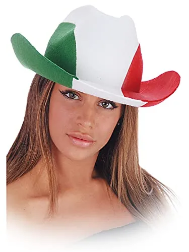 Il! Cappello da Cowboy Tricolore Italia in Feltro