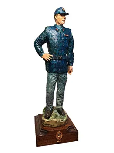 Statua Polizia Agente - Scultura realizzata a mano - Polizia di Stato - Uniforme operativa 2019