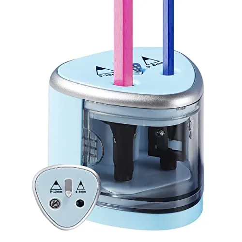 ARPDJK, Temperamatite elettrico, Con funzionamento a batteria, Per bambini, Per la scrivania, Per matite colorate