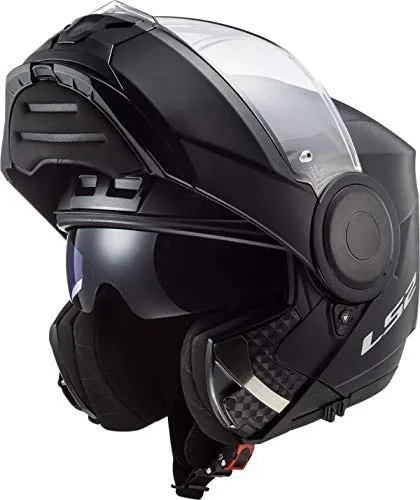 LS2, casco moto modulare Scope nero opaco, L