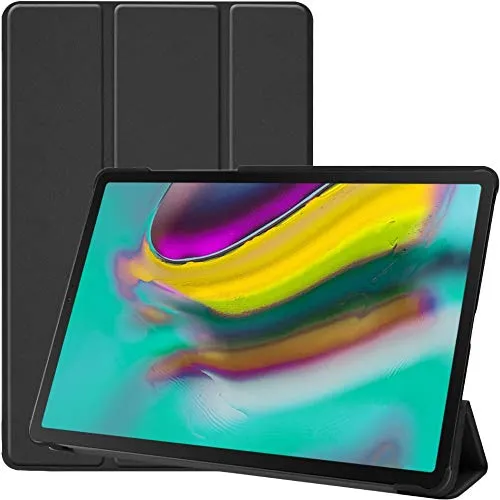 ebestStar - Cover Compatibile con Samsung Galaxy Tab S5e 10.5 T720/T725 Custodia Protezione Slim Smart Case Pelle PU Sottile con Funzione Supporto, Nero [Tab: 245 x 160 x 5.5mm, 10.5'']