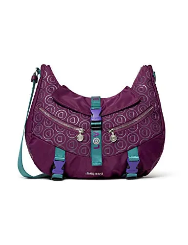 Desigual Bols_Stardust Yangra - Borsa a tracolla da donna, colore: Viola