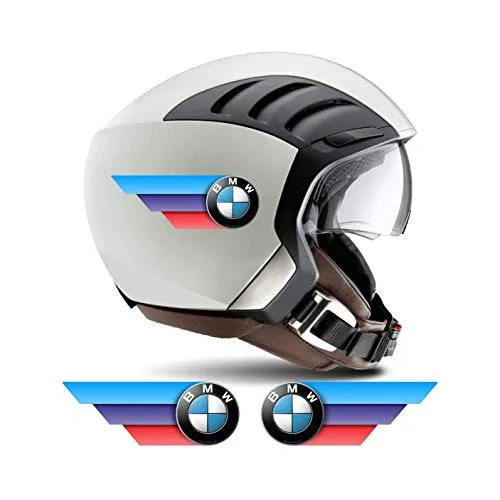 Adesivi tricolore per casco compatibili BMW Motorsport