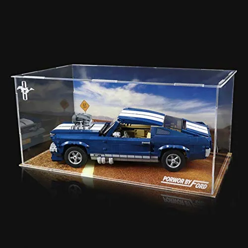 TONGJI Acrylic Display Case Compatibile con Lego 10265 Ford Mustang - Acrilico Vetrina (Non Incluso Modello)