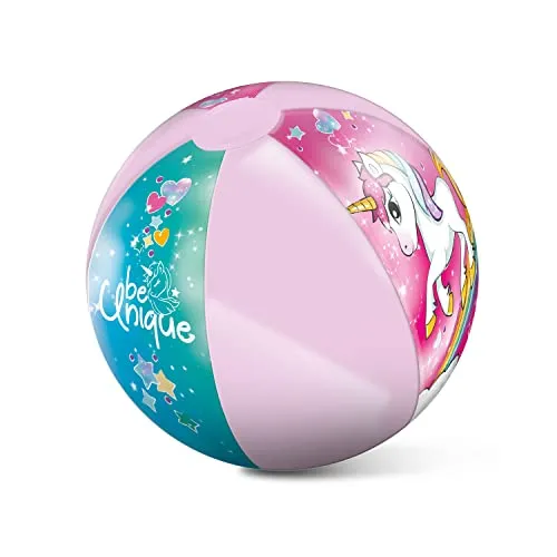 Mondo Toys - Unicorn Beach Ball - Pallone da Spiaggia Colorato - Gonfiabile Ottimo per Giocarci in Acqua - Adatto a Bambini / Ragazzi / Adulti - 50 cm. di Diametro - 16779