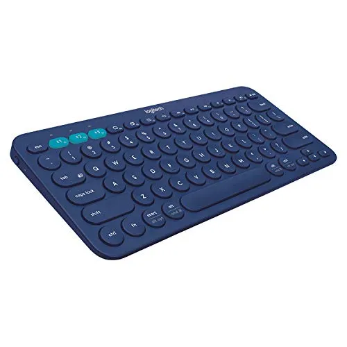 Logitech K380 Tastiera Bluetooth, Layout Inglese UK ‎Qwerty, Blu