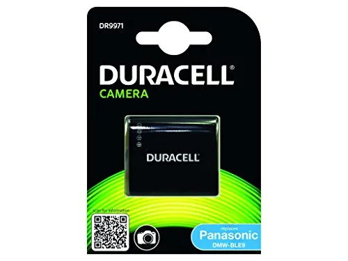 Duracell DR9971 Batteria per Panasonic DMW-BLE9, 7.2 V, 750 mAh, Nero