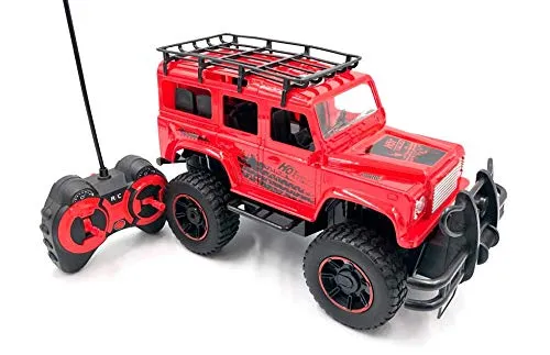 RC TECNIC Macchina Telecomandata per Bambini Sport Jeap | Auto Radiocomandata RC Elettrica con Luci, Telecomando e Batteria | Regali Giocattoli Bambini (Rosso)