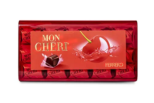 Ferrero Mon Chéri Praline di Cioccolato, Ciliegia e Liquore, 30 Praline, 315g