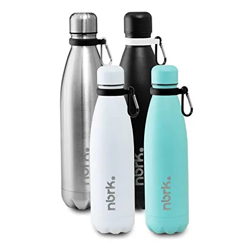 Nobreak - Borraccia Termica 750ml - Acciaio Inox Alimentare, 500/750 ml - Acqua Fresca Fino a 24h, Calda Fino a 12h - Bottiglia Termica con Doppia Parete in Metallo per Bambini e Adulti