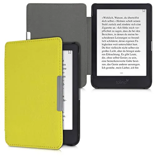 kwmobile Cover Compatibile con Tolino Shine 3 - Custodia a Libro per eReader - Copertina Protettiva Flip Case - Protezione per e-Book Reader