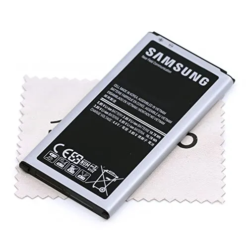 Batteria originale per Samsung Galaxy S5 (G900F), Galaxy S5 Active (G870A), Galaxy S5 Neo (G903F) con panno per la pulizia del display mungoo