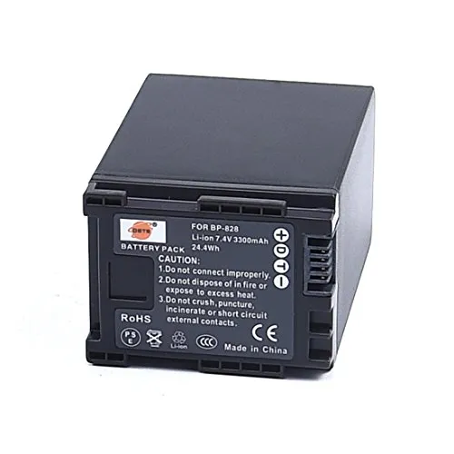 DSTE Ricaricabile Li-ion Batteria Compatibile per BP-828 e Canon VIXIA HFS20, HFS21, HFS30, HFS100, HFS200, HF11, HF20, HF21, HF200, HG20, HG21, HFG10, HFG20, HFG30, HFM30, HFM31, HFM32 Fotocamera