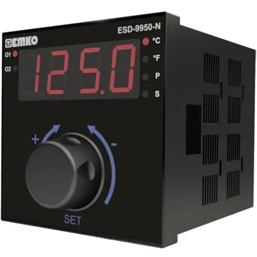 Emko ESD-9950-N - Regolatore di temperatura a 2 punti, P, PI, PD, PID, PID, da -200 a 1700 °C (L x P x A), 110 x 96 x 96 m