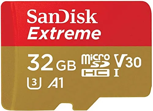 SanDisk Extreme 32 GB Scheda microSD per Mobile Gaming, Prestazioni dell'App A2, Supporta la Grafica Gioco AAA/3D/VR e Video 4K UHD, 100 MB/s di Lettura Classe 10, UHS-I, U3, V30