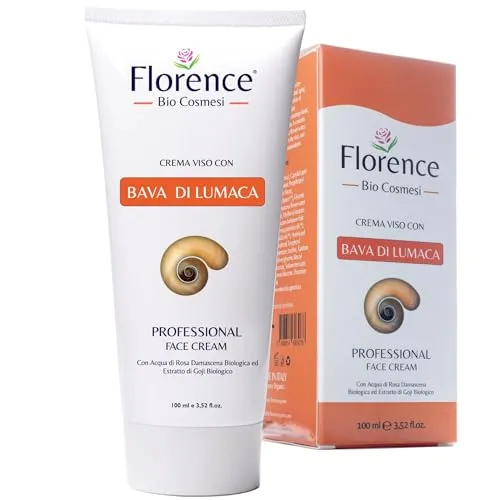 100ml. Bio Crema con Bava di Lumaca al 65%, Acido Ialuronico PURO 100%, Collagene, Vitamina C, E. Ingredienti a Nota Azione Antietà, Cicatrizzante e Antimacchia per Viso, Collo e Contorno Occhi