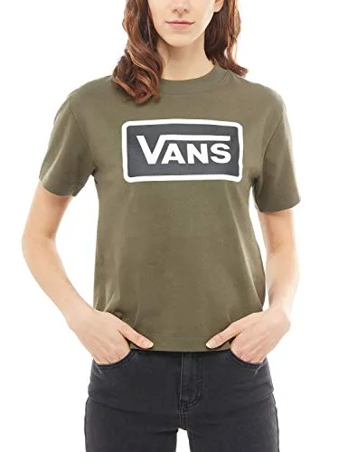 Vans T-Shirt Boom Boom Boxy Verde Formato: L (Large)