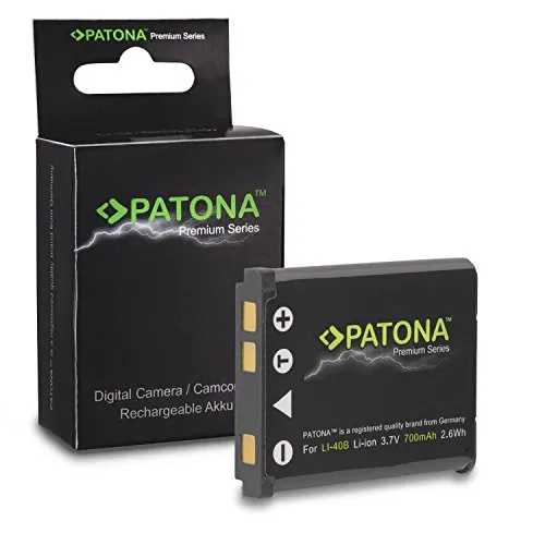 PATONA Premium Batteria sostituzione per Olympus Li-40B / Li-42B, Fujifilm NP-45, Kodak KLIC-7006 / LB-012, Pentax D-Li63 / D-Li108