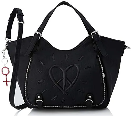 Desigual Bag Legend Rotterdam, Borsa a cartella Donna, Nero (Nero), 30x15x31 centimeters (B x H x T)