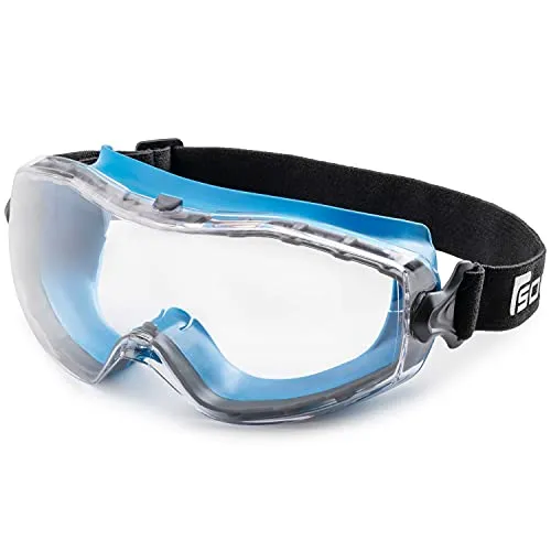 SolidWork SOLID. Occhiali protettivi da lavoro perfettamente aderenti | occhiali protettivi antipolvere con vestibilità universale | Per chi porta gli occhiali | antigraffio, antiappannamento