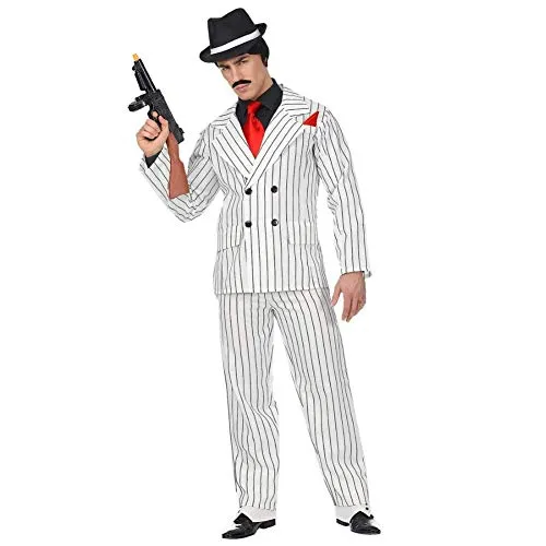 WIDMANN Srl Costume Gangster da Uomo Adulti, Multicolore, WDM65772
