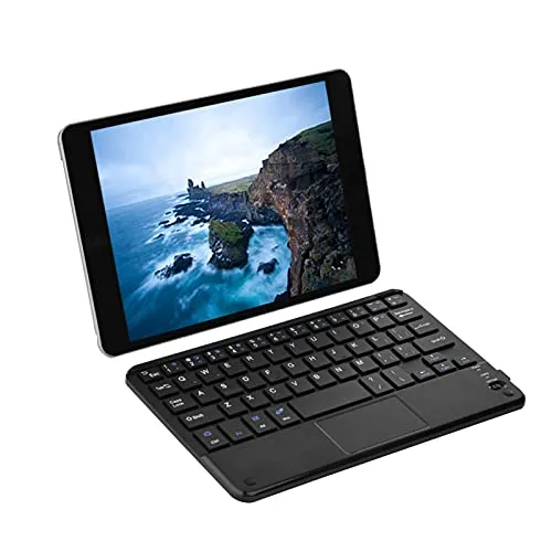 Bewinner Tastiera Bluetooth piccola, Mini tastiera Bluetooth wireless ultrasottile con Touchpad per Windows Tablet PC Android, facile memorizzazione e utilizzo in viaggio