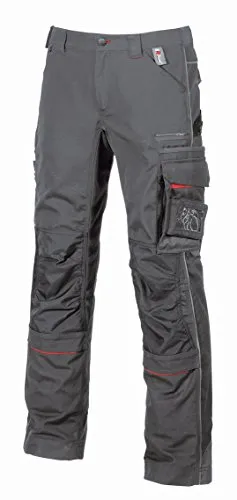 U POWER IM010GM-48 IM010GM-48-Pantalone Gamma Impact Modello Drift Grey Meteorite Taglia 48, 44 Uomo