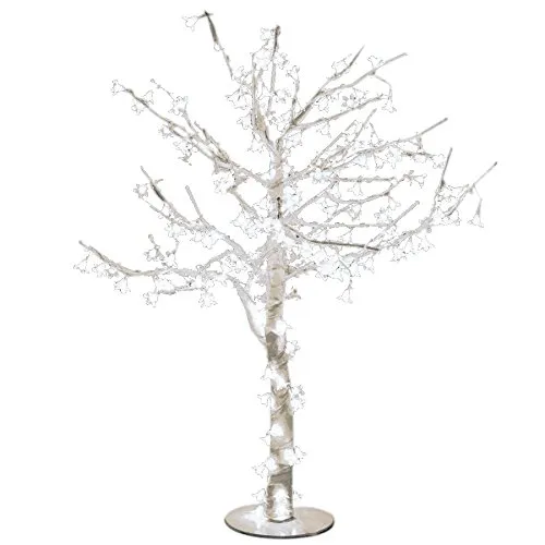 Vacchetti Giuseppe 6053200000 Ciliegio Albero con 384 LED Freddo, Bianco Fredo/Verde, 30x30x150 cm