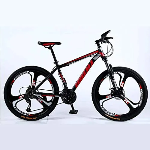 Adulti Mountain Bike, Spiaggia motoslitta Biciclette, Doppio Freno a Disco Biciclette, 26 Pollici in Alluminio Lega, Uomo Donna General Purpose,A,30 Speed