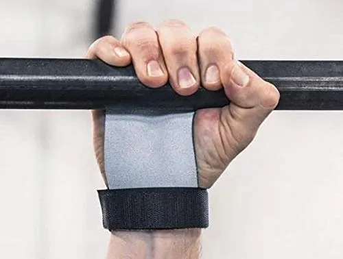 BLG 2A-Grey L wod Grip/Pull up Glove/Barbell Grip/Palm Protector/Gym Grip/Hand Guard/Dead Lifts/Toes-to-Bar