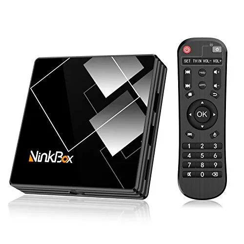 Android TV Box 10.0 NinkBox N1 Plus TV Box Android 4G RAM 32G ROM, RK3318 Quad-Core 64bit Cortex-A53, Smart Box TV Android 4K LAN100M e Wi-Fi 2.4G/5G
