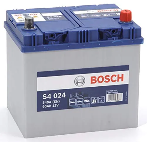 Bosch S4024, Batteria per Auto, 60A/h, 540A, Tecnologia al Piombo Acido, per Veicoli Senza Sistema Start/Stop