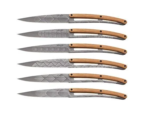 Deejo Coltello da Bistecca Set Senza indicazione: Coltello, Multicolore, Taglia Unica