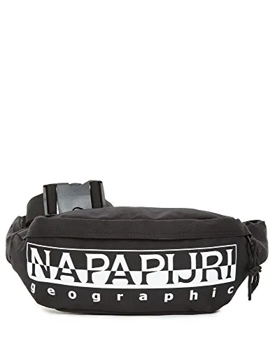 Napapijri HAPPY BUM BAG Borsa Messenger, 23 cm, Nero (Black)