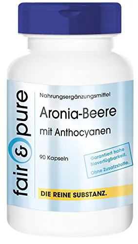 Aronia Berry - Estratto di Bacche di Aronia - Vegan - 45% Polifenoli e 20% Antociani - 90 Capsule
