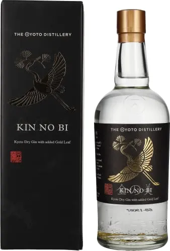KIN NO BI Kyoto Dry Gin with added Gold Leaf 45,7% Vol. 0,7l in Giftbox