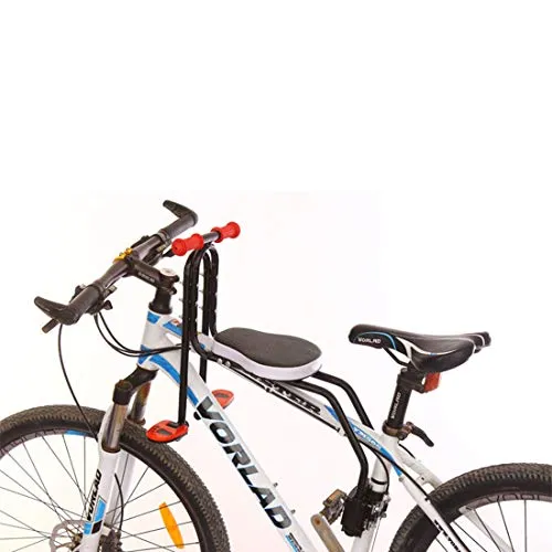 Macium Seggiolino Bicicletta Anteriore per Bambino, Bambini Sedile Anteriore Ciclismo Anteriore per Biciclette e Veicoli Elettrici - Nero