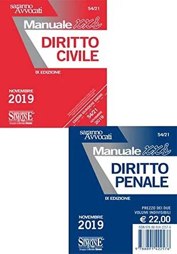 Diritto civile. Manuale XXS-Diritto penale. Manuale XXS