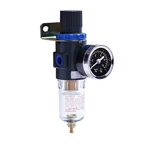 Separatore d'aria compressa Riduttore di pressione per compressore, filtro 1/4 "Nuovo professionista