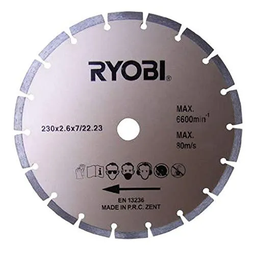 Ryobi - Disco di diamante da 230 mm, compatibile con EAG2000RS