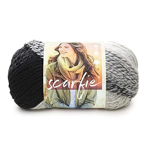 Marca Leone Knitting, Circa Il 78 per Cento del 22 per Cento Filato Acrilico Sciarpa, Lana, Crema/Nero