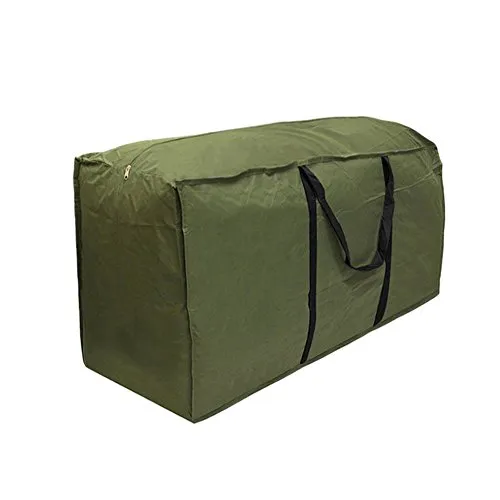 Borsa per albero di Natale, con zip resistente, adatta anche per i cuscini dell’arredamento esterno, con manici per il trasporto, Poliestere, Green, C: 173 x 76 x 51 cm