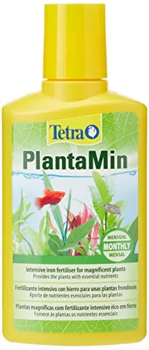 Tetra PlantaMin, Fertilizzante mensile per Piante Verdi da Acquario Belle e rigogliose, 250 ml