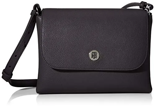 Tommy Hilfiger Th Core Flap Crossover, Borse Donna, Nero (Black), 1x1x1 centimeters (W x H x L)